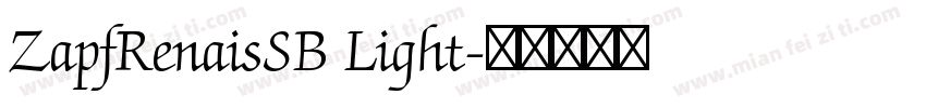 ZapfRenaisSB Light字体转换